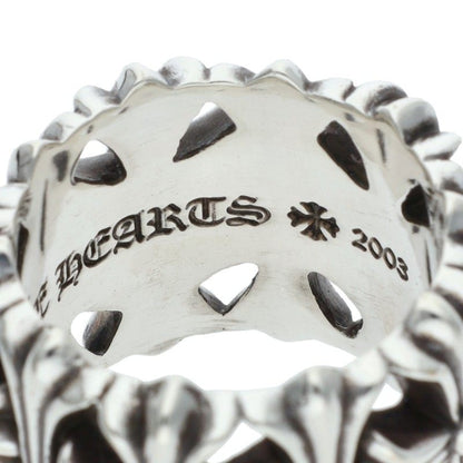 Chrome Hearts CEMETERY Cross Silver Ring Size JP 23.5