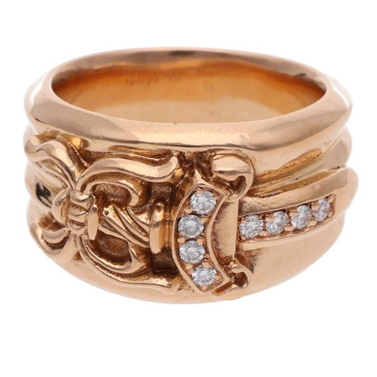 Chrome Hearts 22K Dagger Pave Diamond Ring Size 19.5