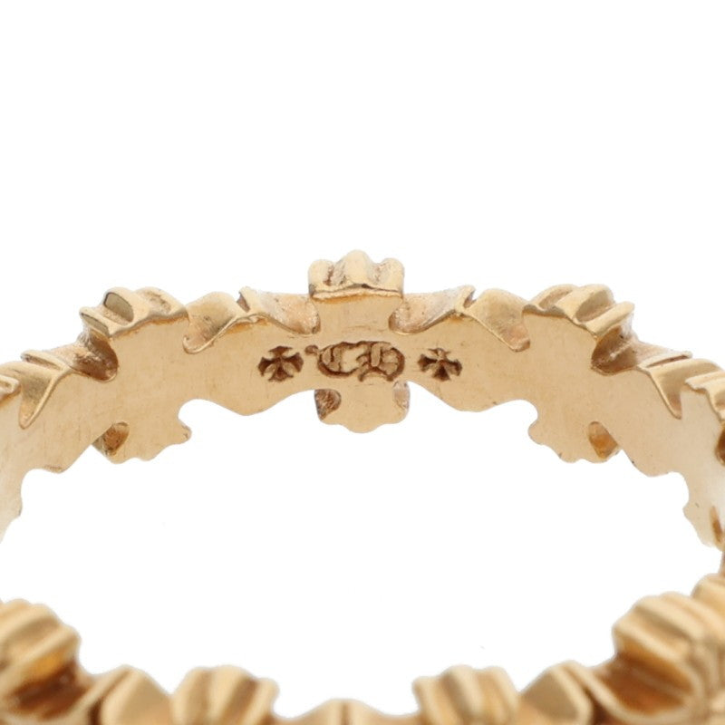 Chrome Hearts 22K Tiny E CH Plus Gold Ring Size ONE SIZE