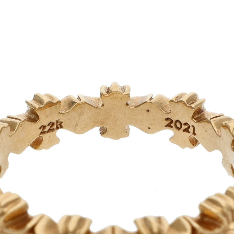 Chrome Hearts 22K Tiny E CH Plus Gold Ring Size ONE SIZE