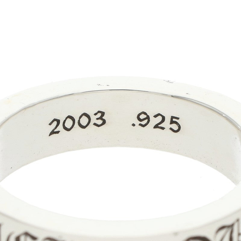 Chrome Hearts 6mm Spacer F*** You Silver Ring Size 23.5