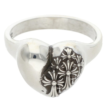 Chrome Hearts R.I.P. Heart Silver Ring Size ONE SIZE