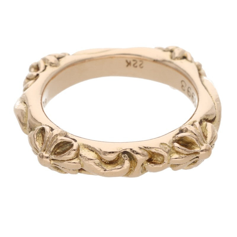 Chrome Hearts 22K SBT Band Gold Ring Size 16.5