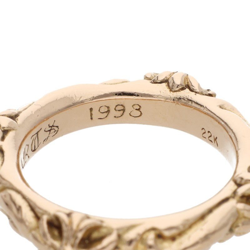 Chrome Hearts 22K SBT Band Gold Ring Size 16.5