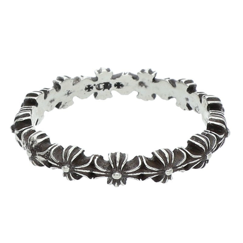 Chrome Hearts Tiny E CH Plus Band Silver Ring Size ONE SIZE