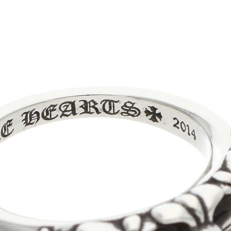 Chrome Hearts Baby Classic Floral Silver Ring Size 14.5