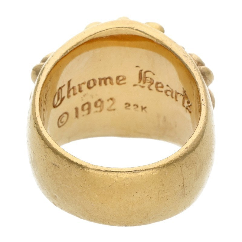 Chrome Hearts 22K Keeper Gold Ring Size ONE SIZE