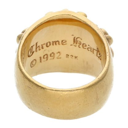 Chrome Hearts 22K Keeper Gold Ring Size ONE SIZE