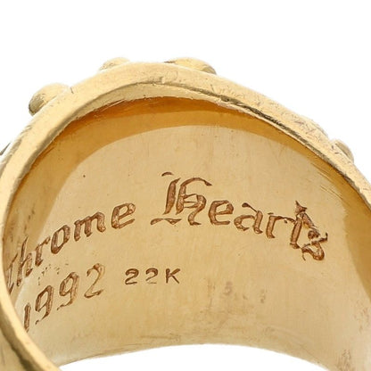 Chrome Hearts 22K Keeper Gold Ring Size ONE SIZE