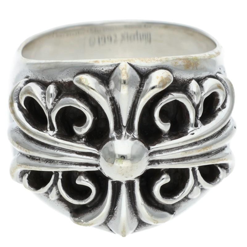 Chrome Hearts Keeper Sterling Silver Ring Size 20.5