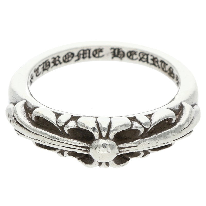Chrome Hearts BABY CLASSIC Floral Cross Ring Size ONE Silver