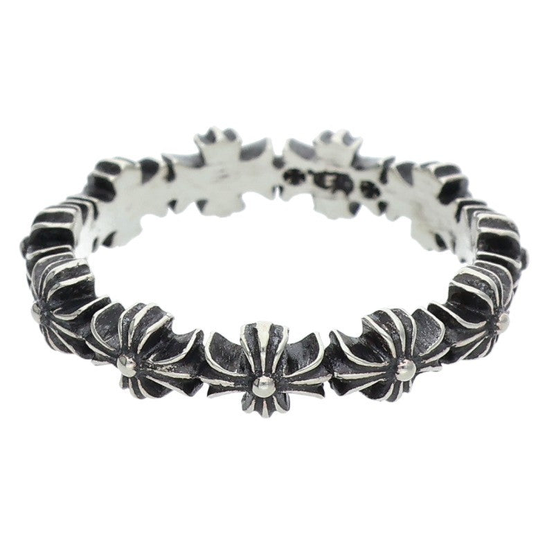 Chrome Hearts TINY E CH PLS BAND Silver Ring Size JP 9
