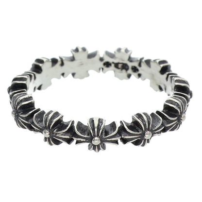 Chrome Hearts TINY E CH PLS BAND Silver Ring Size JP 9