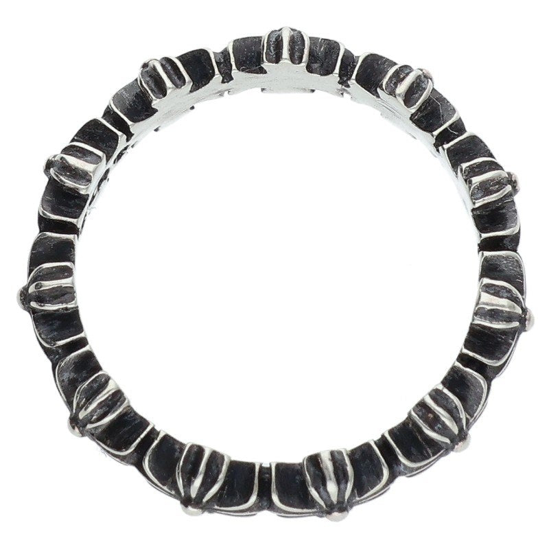 Chrome Hearts TINY E CH PLS BAND Silver Ring Size JP 9