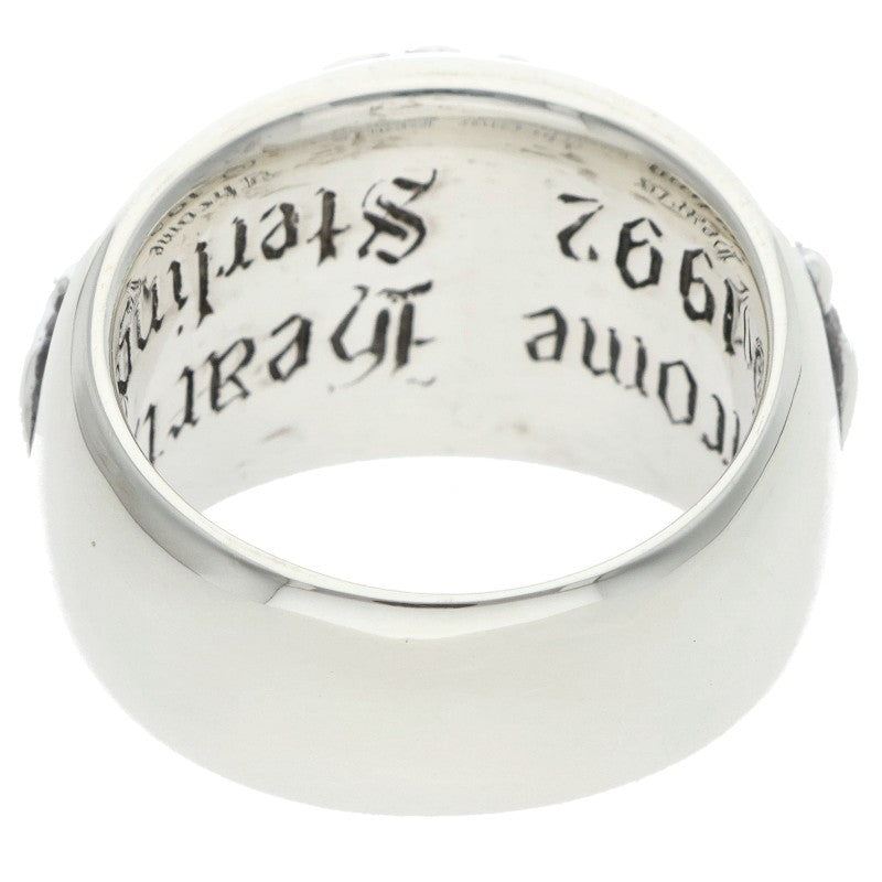 Chrome Hearts FLRL CRS Sterling Silver Ring Size 12.5