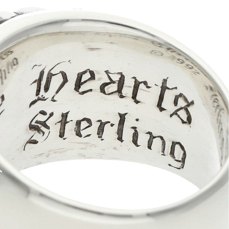 Chrome Hearts FLRL CRS Sterling Silver Ring Size 12.5