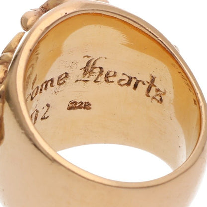 Chrome Hearts 22K Keeper Pave Gold Ring Size ONE SIZE