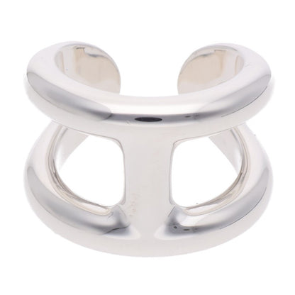 HERMES Osmose GM Sterling Silver Ring Size 55