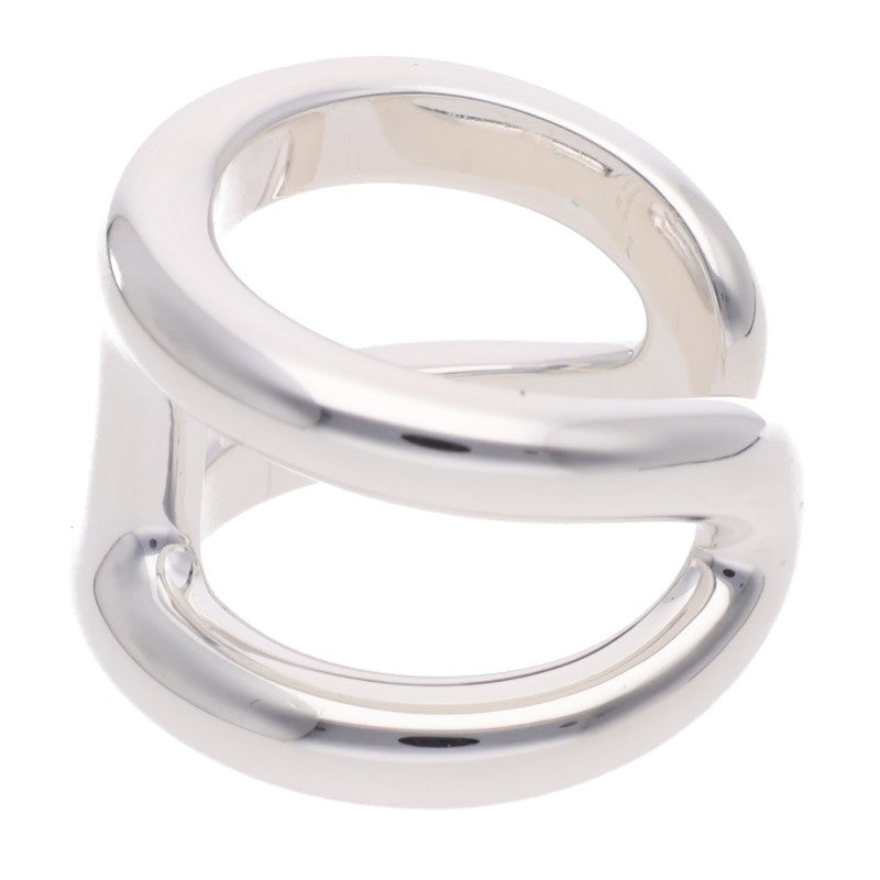 HERMES Osmose GM Sterling Silver Ring Size 55