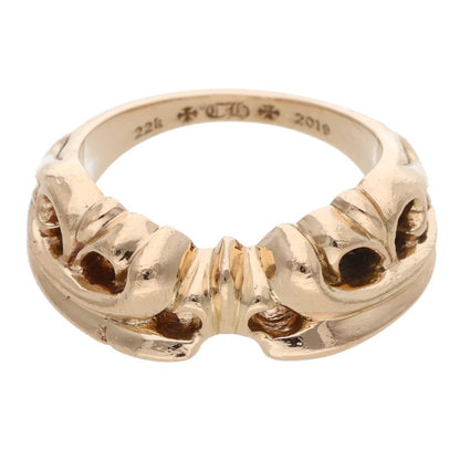 Chrome Hearts 22K Half K&T Yellow Gold Ring Size ONE SIZE