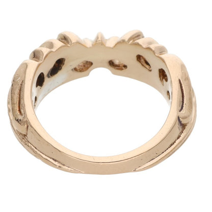Chrome Hearts 22K Half K&T Yellow Gold Ring Size ONE SIZE