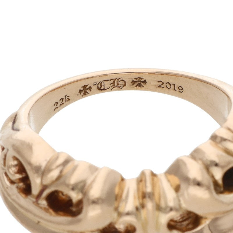 Chrome Hearts 22K Half K&T Yellow Gold Ring Size ONE SIZE