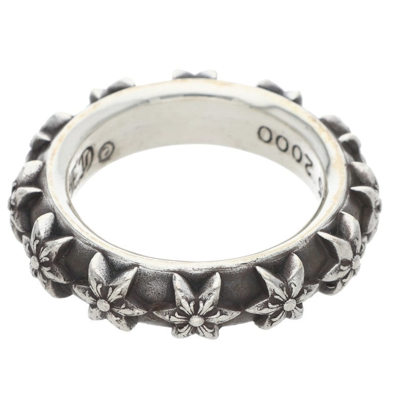 Chrome Hearts STAR BAND Silver Ring Size 19.5