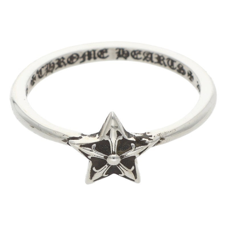 Chrome Hearts BUBBLGM STAR Silver Ring Size 8.5