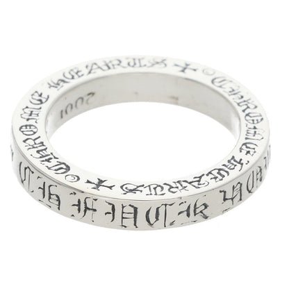 Chrome Hearts 3mm Spacer FUCKYOU Silver Ring Size 10.5