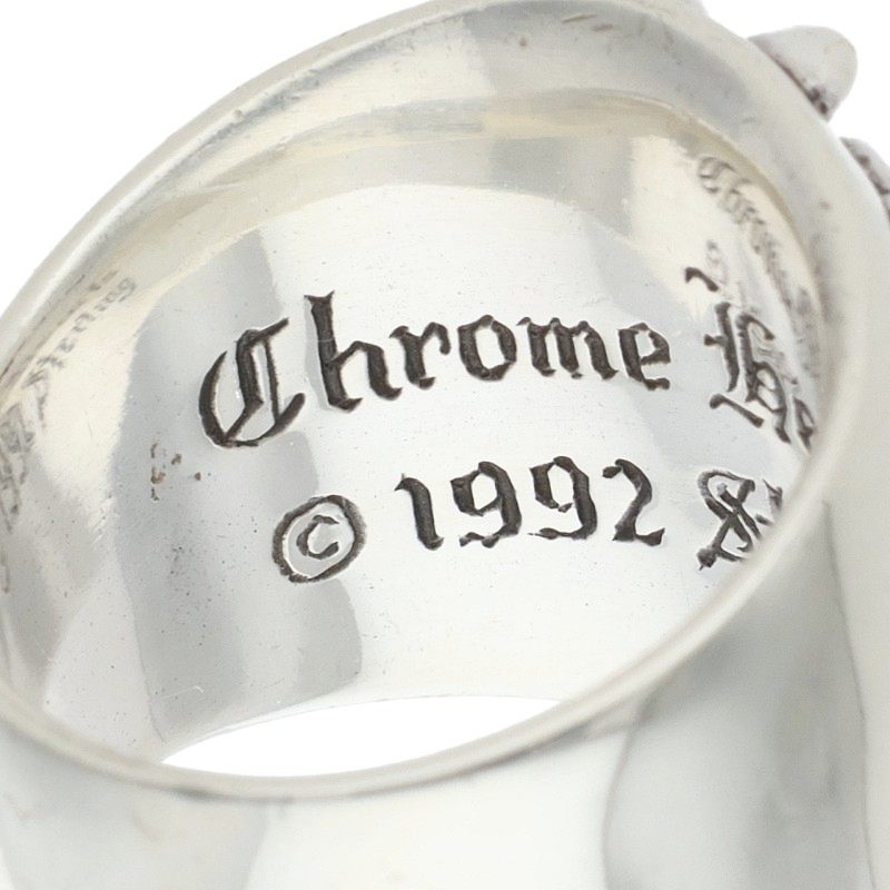 Chrome Hearts Keeper Sterling Silver Ring Size 17.5