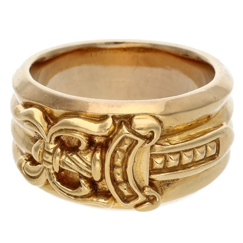 Chrome Hearts Dagger 22K Gold Ring Size ONE SIZE