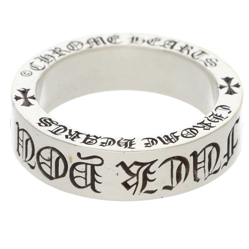 Chrome Hearts 6mm Spacer FUCKYOU Silver Ring Size 17.5