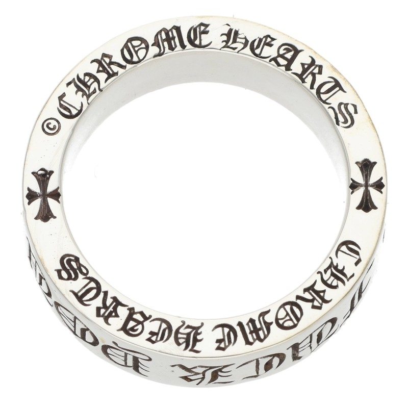 Chrome Hearts 6mm Spacer FUCKYOU Silver Ring Size 17.5