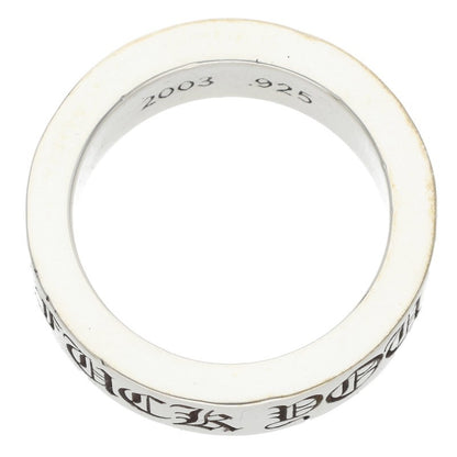 Chrome Hearts 6mm Spacer FUCKYOU Silver Ring Size 17.5