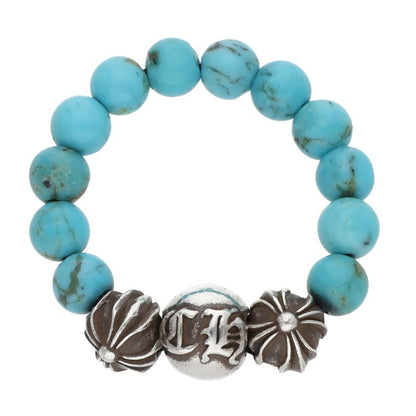 Chrome Hearts BEAD RING Turquoise Elastic Ring Size ONE SIZE