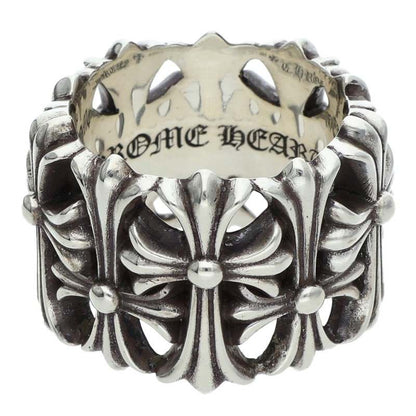 Chrome Hearts Cemetery Cross Silver Ring Size ONE SIZE