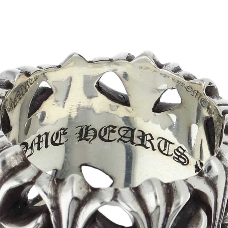 Chrome Hearts Cemetery Cross Silver Ring Size ONE SIZE