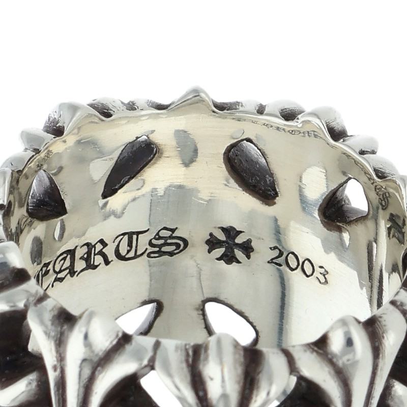 Chrome Hearts Cemetery Cross Silver Ring Size ONE SIZE