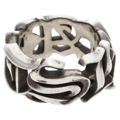 Chrome Hearts LARGE SCRIPT BAND Silver Ring Size 23.5