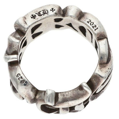 Chrome Hearts LARGE SCRIPT BAND Silver Ring Size 23.5
