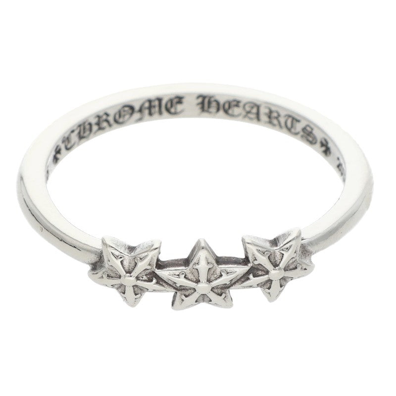Chrome Hearts BUBBLEGUM 3STAR Silver Ring Size ONE SIZE