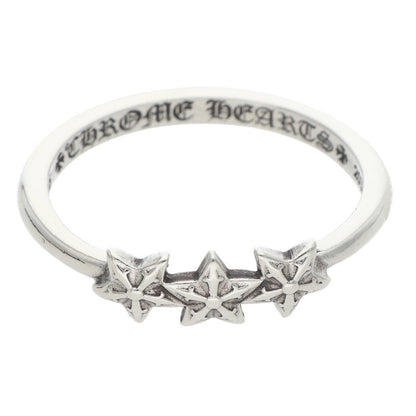 Chrome Hearts BUBBLEGUM 3STAR Silver Ring Size ONE SIZE