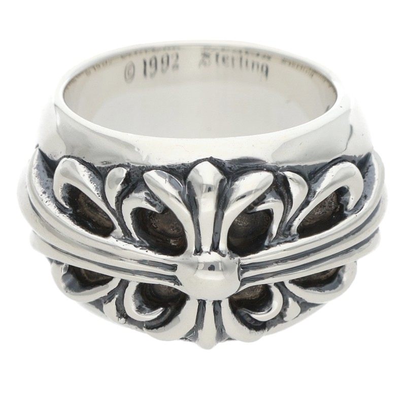 Chrome Hearts FLRL CRS Sterling Silver Ring Size ONE SIZE