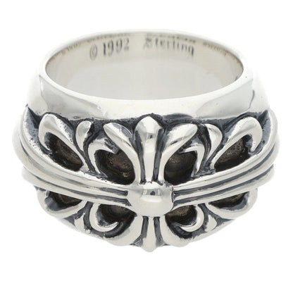 Chrome Hearts FLRL CRS Sterling Silver Ring Size ONE SIZE