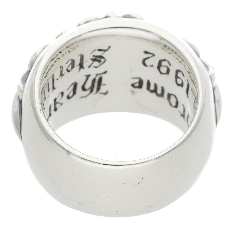 Chrome Hearts FLRL CRS Sterling Silver Ring Size ONE SIZE