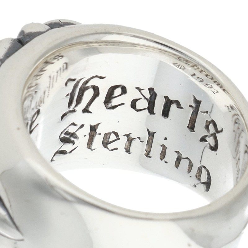 Chrome Hearts FLRL CRS Sterling Silver Ring Size ONE SIZE
