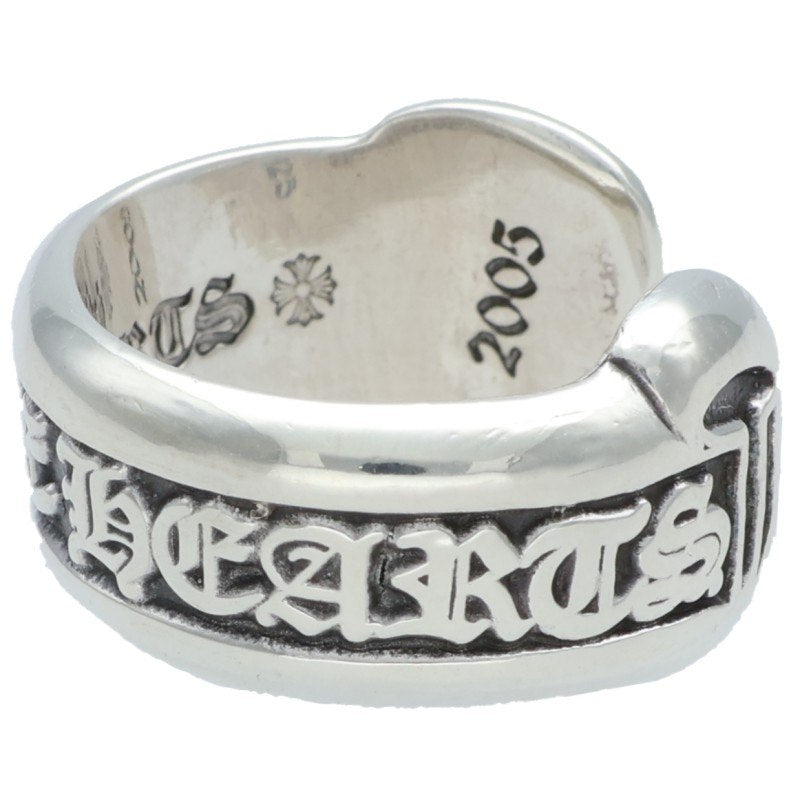 Chrome Hearts SM SCROLL LABEL Silver Ring Size 10.5