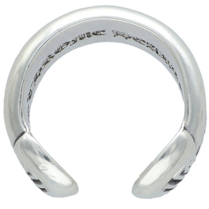 Chrome Hearts SM SCROLL LABEL Silver Ring Size 10.5
