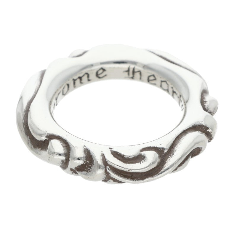 Chrome Hearts SCRL BAND Silver Ring Size ONE SIZE