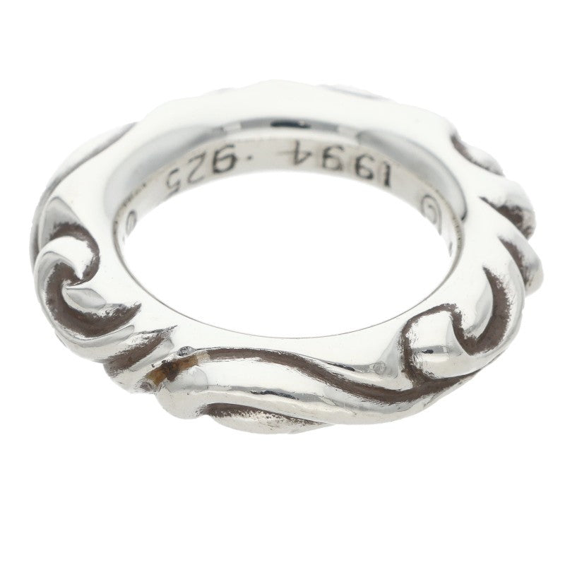 Chrome Hearts SCRL BAND Silver Ring Size ONE SIZE